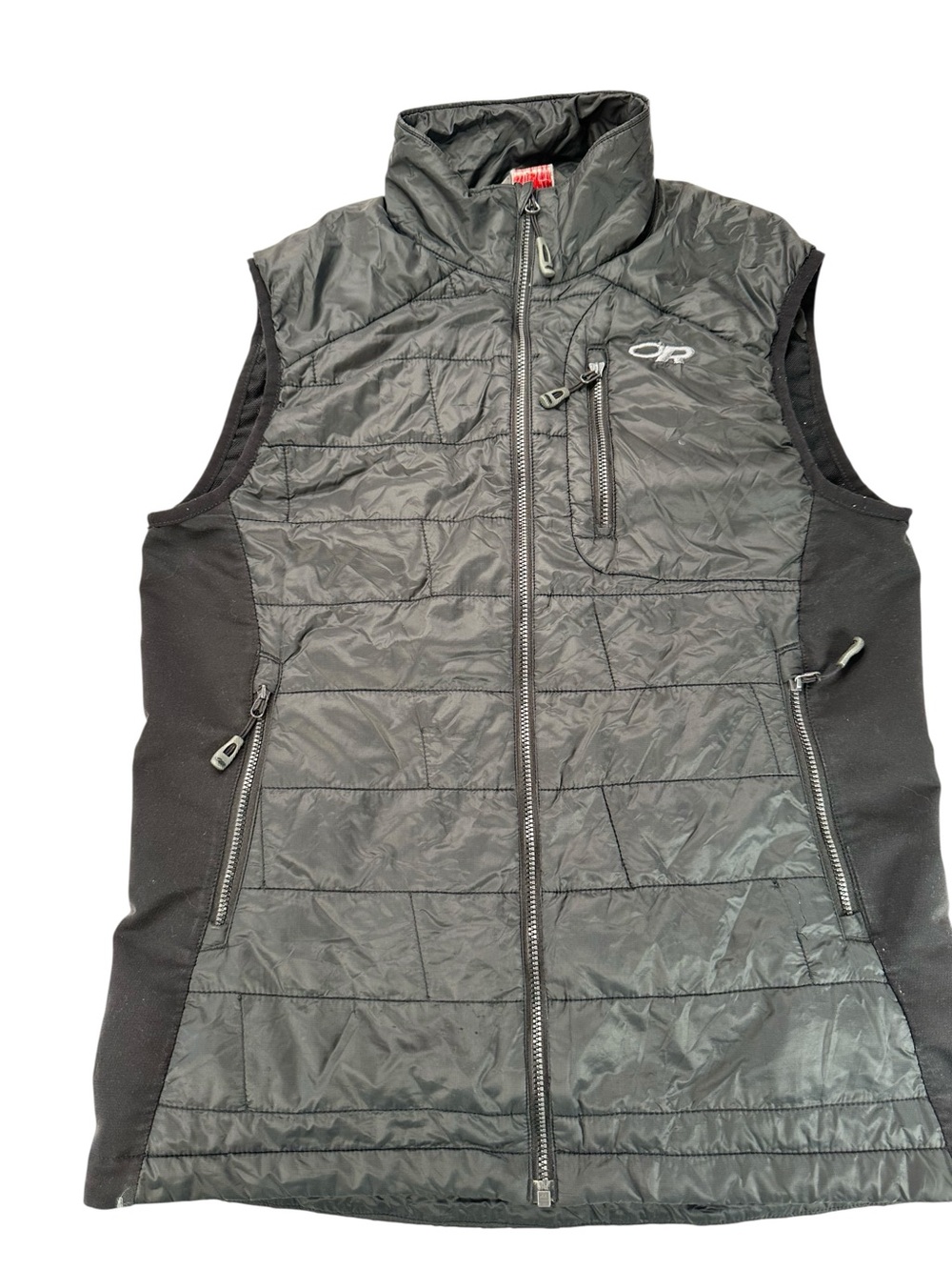 Outdoor Research Black Insulated Vest Quilted Hiking Technical Outdoor Gorpcore